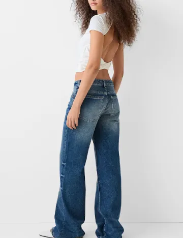 Top Bershka, ecru