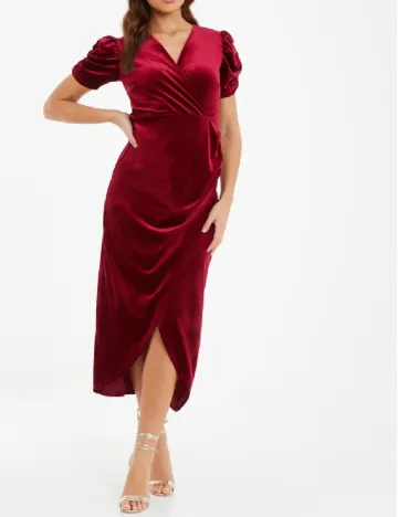 Rochie medie Quiz, rosu