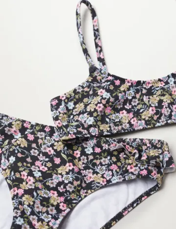 Costum de baie Mango Kids, floral print