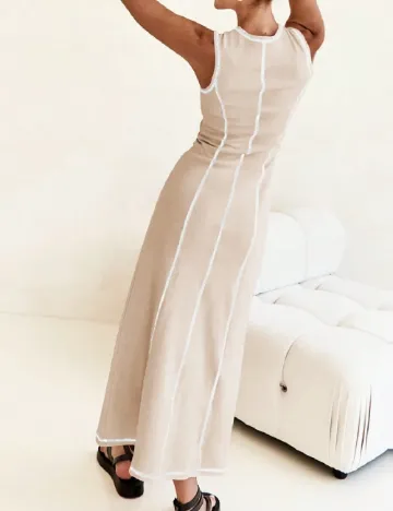 Rochie lunga SHEIN, crem