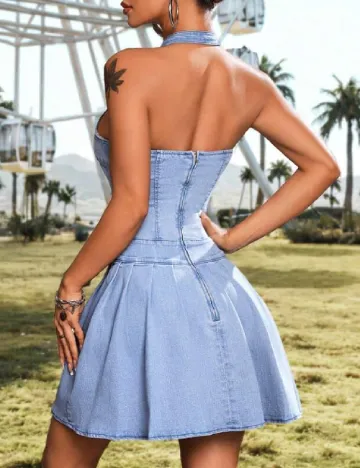 Rochie scurta SHEIN, albastru