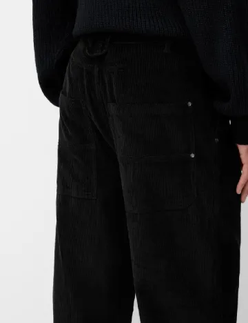 Pantaloni Bershka, negru Negru