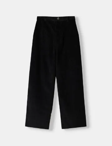 Pantaloni Bershka, negru Negru