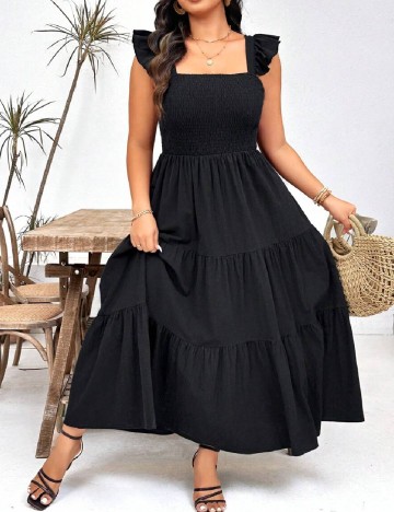 Rochie lunga SHEIN CURVE, negru