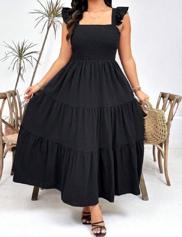 Rochie lunga SHEIN CURVE, negru