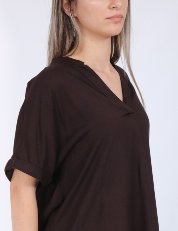 Bluza Vero Moda, maro inchis