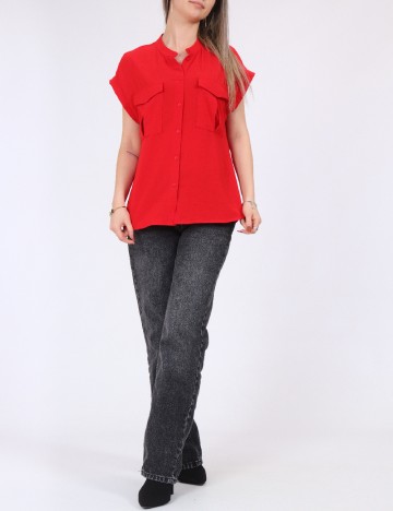 Camasa Vero Moda, rosu