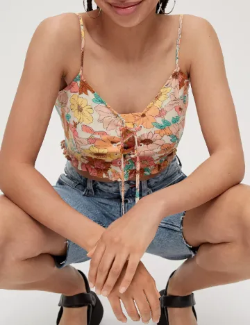 Top Q/S, floral