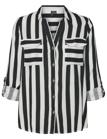 Camasa Vero Moda, alb/negru