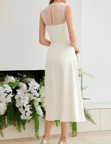 Rochie medie MOTF, alb