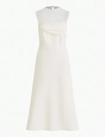Rochie medie MOTF, alb