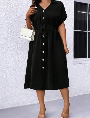 Rochie medie SHEIN CURVE, negru Negru