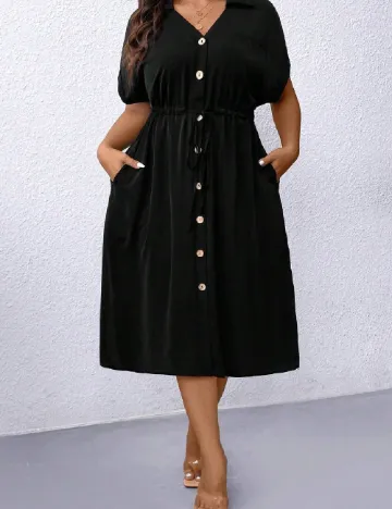 Rochie medie SHEIN CURVE, negru Negru
