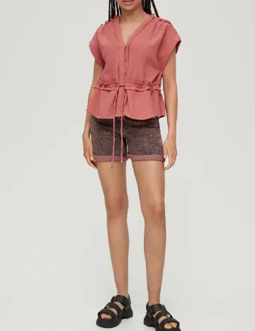 Bluza Q/S, roz pudra