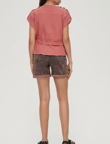 Bluza Q/S, roz pudra