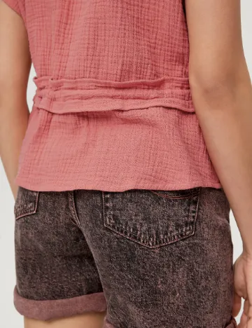 Bluza Q/S, roz pudra