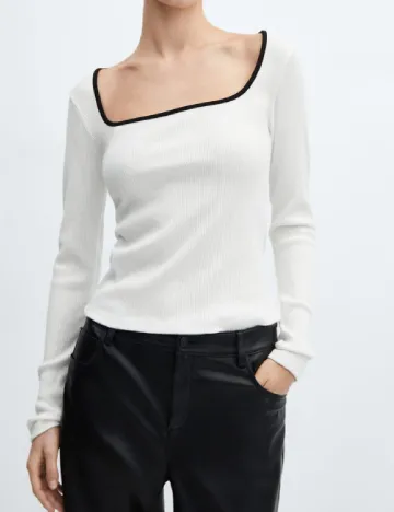 Bluza Mango, alb