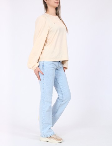 Bluza Jacqueline de Yong, crem