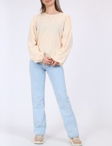 Bluza Jacqueline de Yong, crem