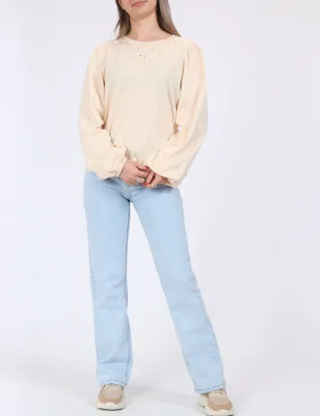 Bluza Jacqueline de Yong, crem
