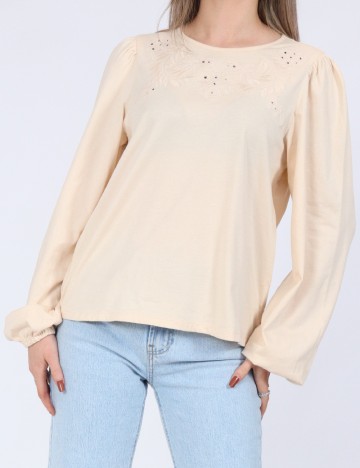 Bluza Jacqueline de Yong, crem