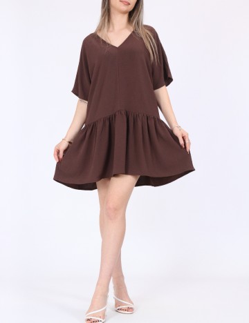 Rochie scurta Noisy May, maro
