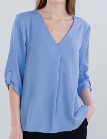 Bluza Jacqueline de Yong, albastru