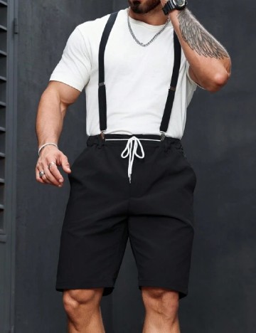Pantaloni scurti SHEIN, negru