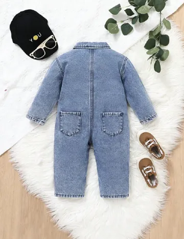 Salopeta Shein Kids, albastru