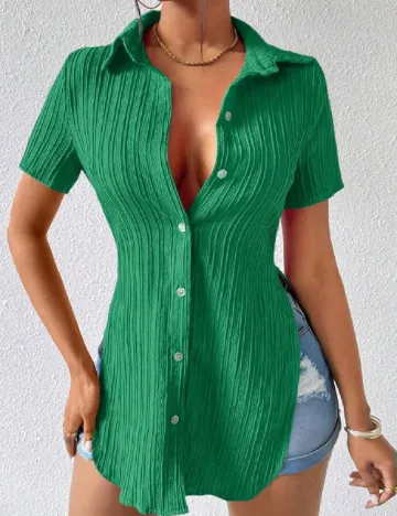 Camasa SHEIN, verde