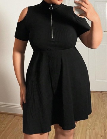 Rochie scurta SHEIN CURVE, negru