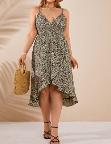 Rochie medie SHEIN CURVE, crem