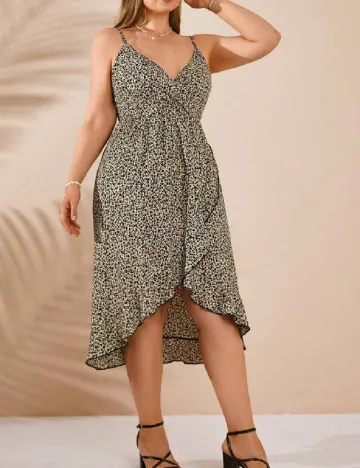 Rochie medie SHEIN CURVE, crem