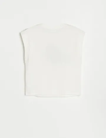 Tricou Reserved, alb