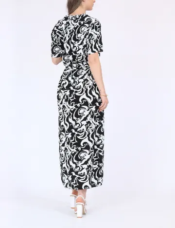 Rochie medie Vero Moda, alb/negru Negru