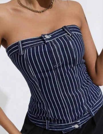 Top SHEIN, bleumarin