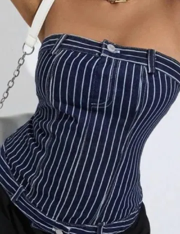 Top SHEIN, bleumarin