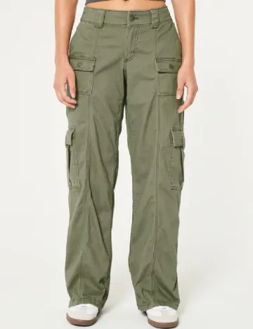 Pantaloni Hollister, verde