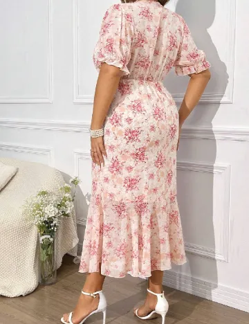 Rochie lunga SHEIN CURVE, roz
