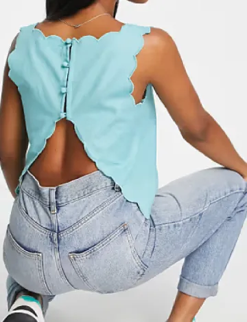 Top ASOS, turcoaz Albastru