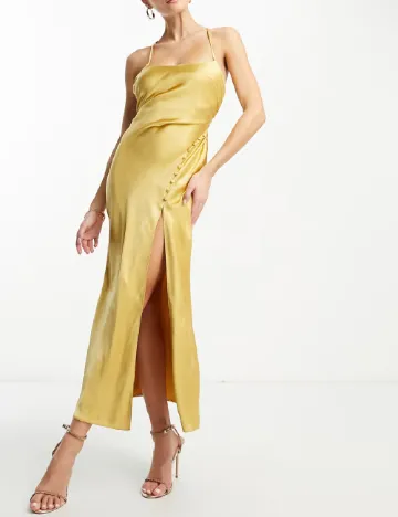 Rochie lunga ASOS, auriu Galben