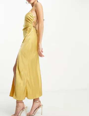 Rochie lunga ASOS, auriu Galben