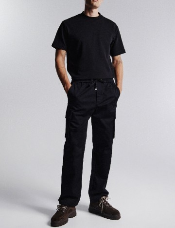 Pantaloni Reserved, negru