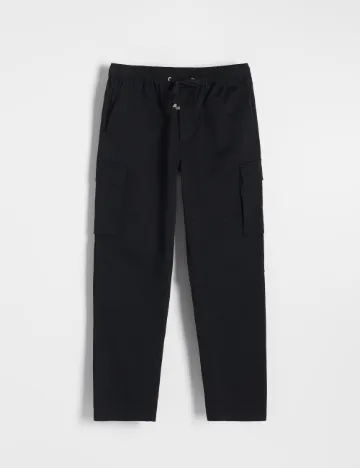 Pantaloni Reserved, negru