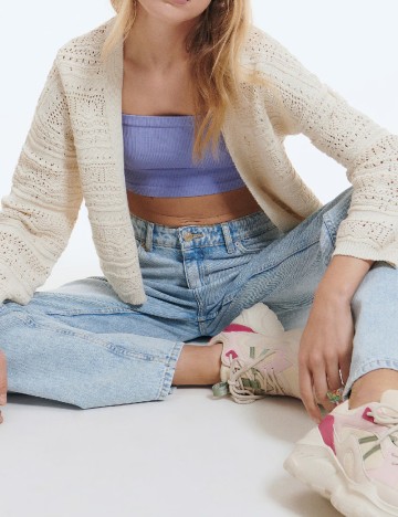 Cardigan Reserved, crem