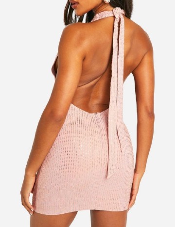 Rochie scurta Boohoo, roz