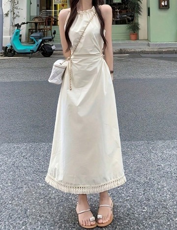 Rochie medie SHEIN, crem