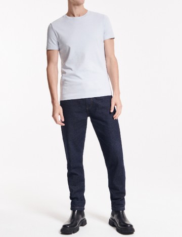Tricou Reserved, albastru pal