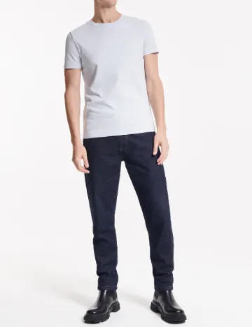Tricou Reserved, albastru pal