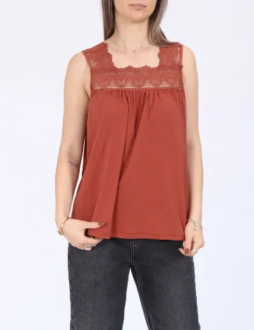 Bluza Vero Moda, caramiziu Maro